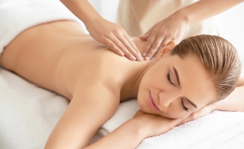 Woman Gets Massage