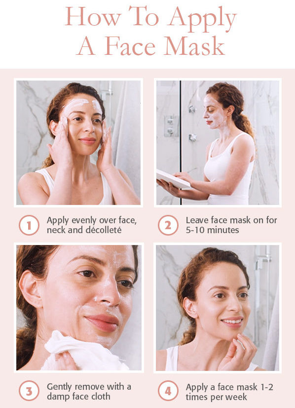 how to apply a face mask