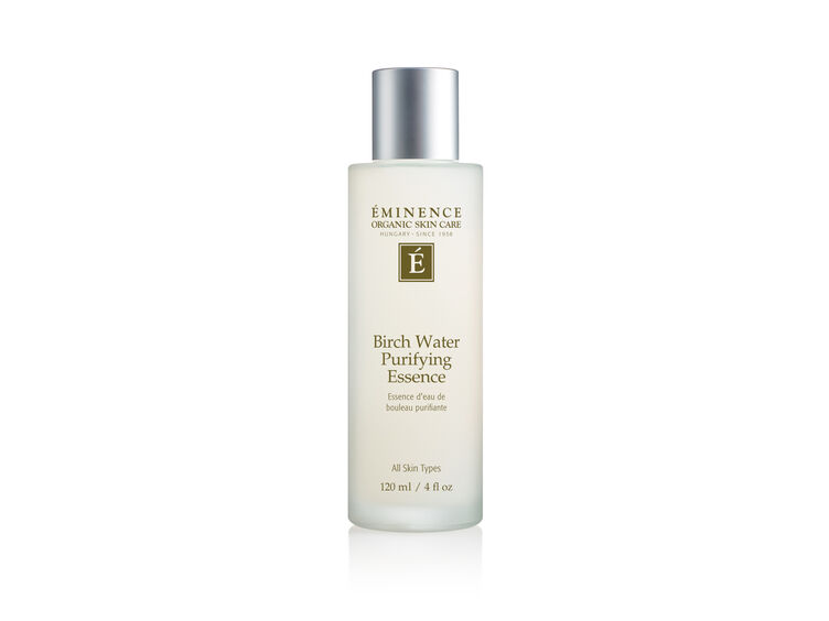 Eminence Organics Birch Water Purifying Essence lightweight hydrating essence with botanical collagen and birch water for all skin types