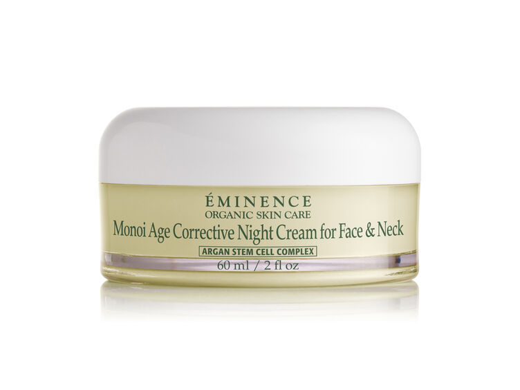Eminence Organics Monoi Age Corrective Night Cream for face, neck, and décolleté hydration and anti-aging