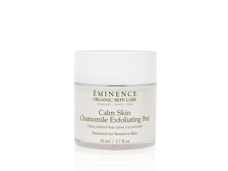 Eminence Organics Calm Skin Chamomile Exfoliating Peel gentle AHA treatment for sensitive and rosacea-prone skin