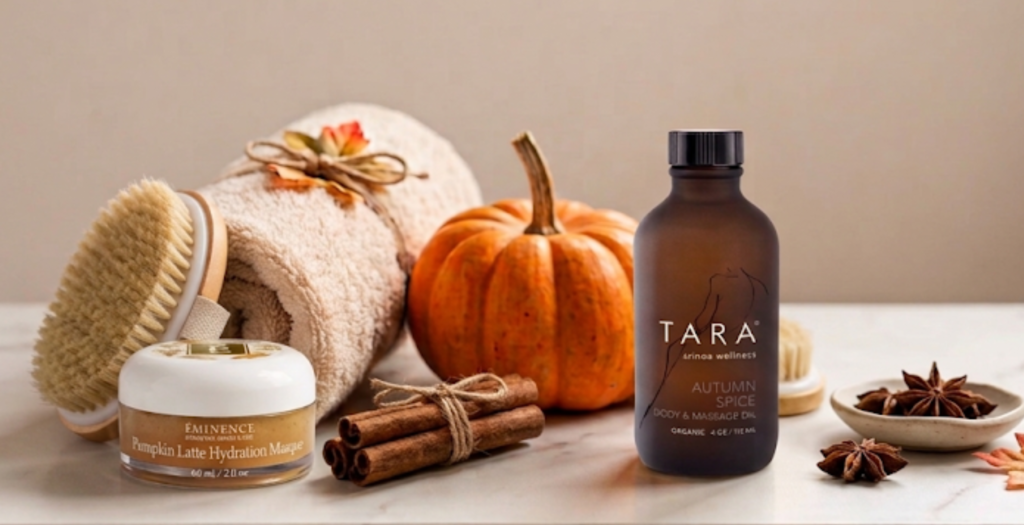 autumn spice fall spa treatment with massage and dry brush in Campbell near San jose